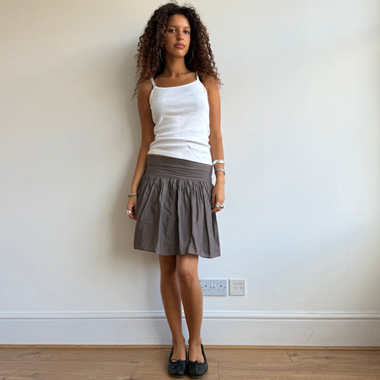 Brown ruched skirt - Size XS/S