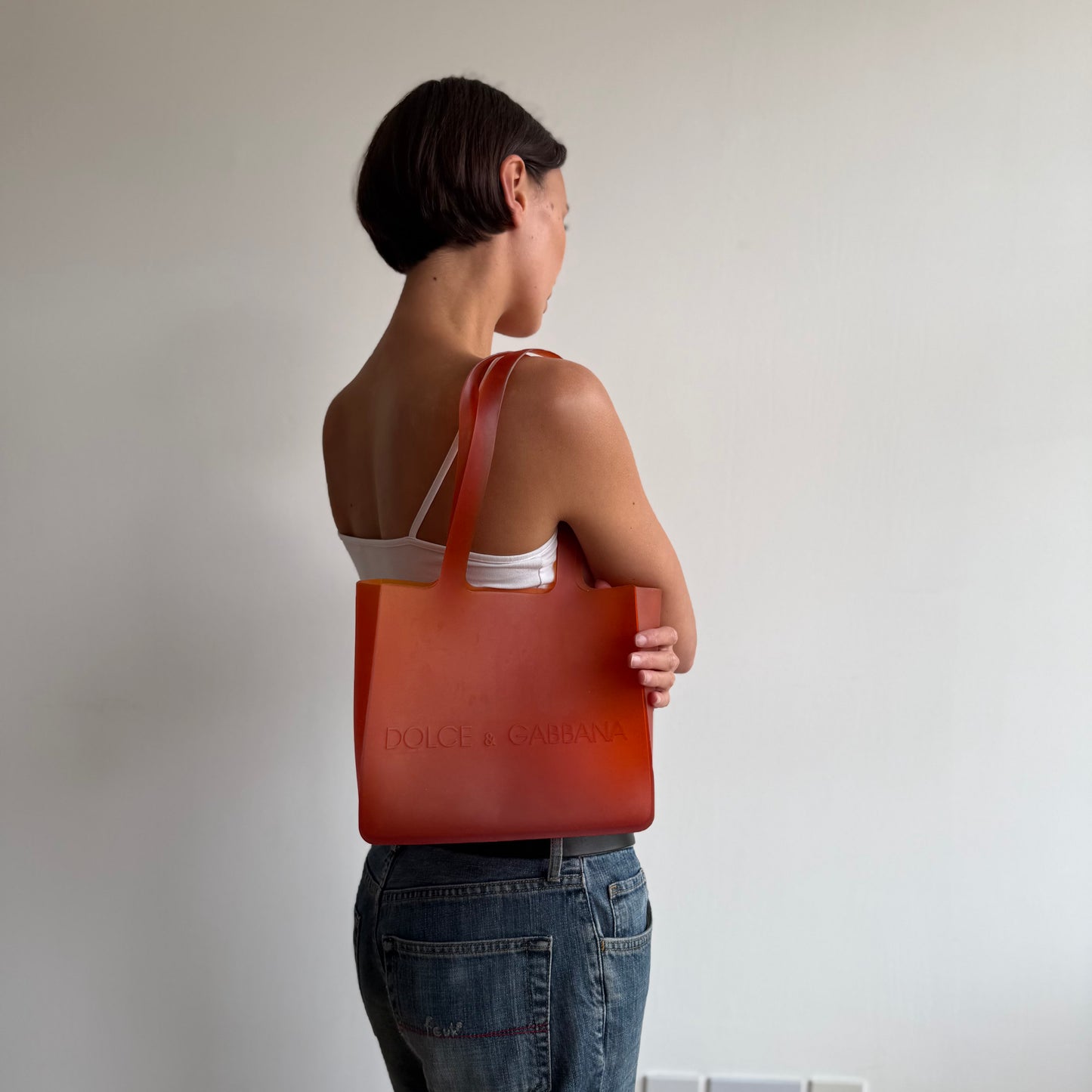 Orange D&G jelly bag - One Size