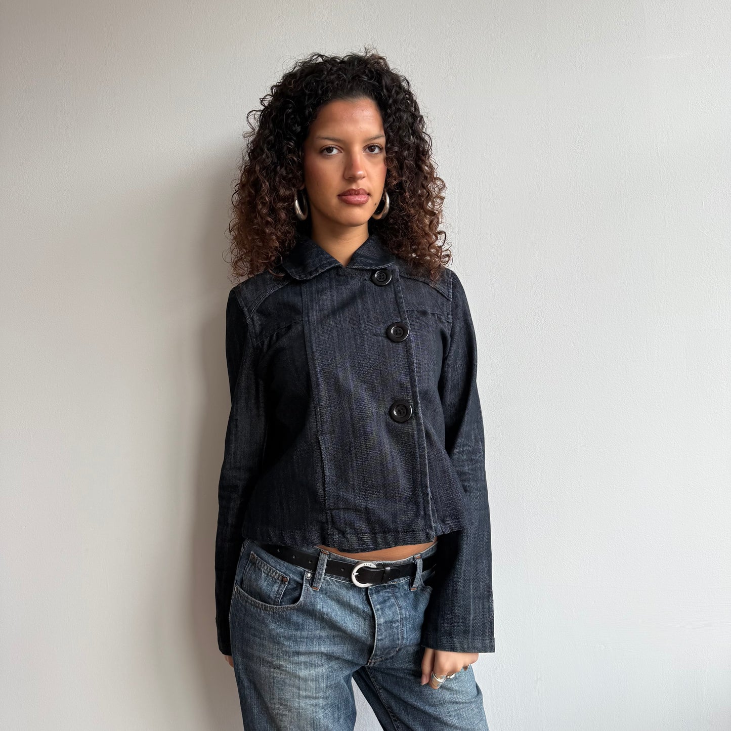 Denim peacoat - Size M