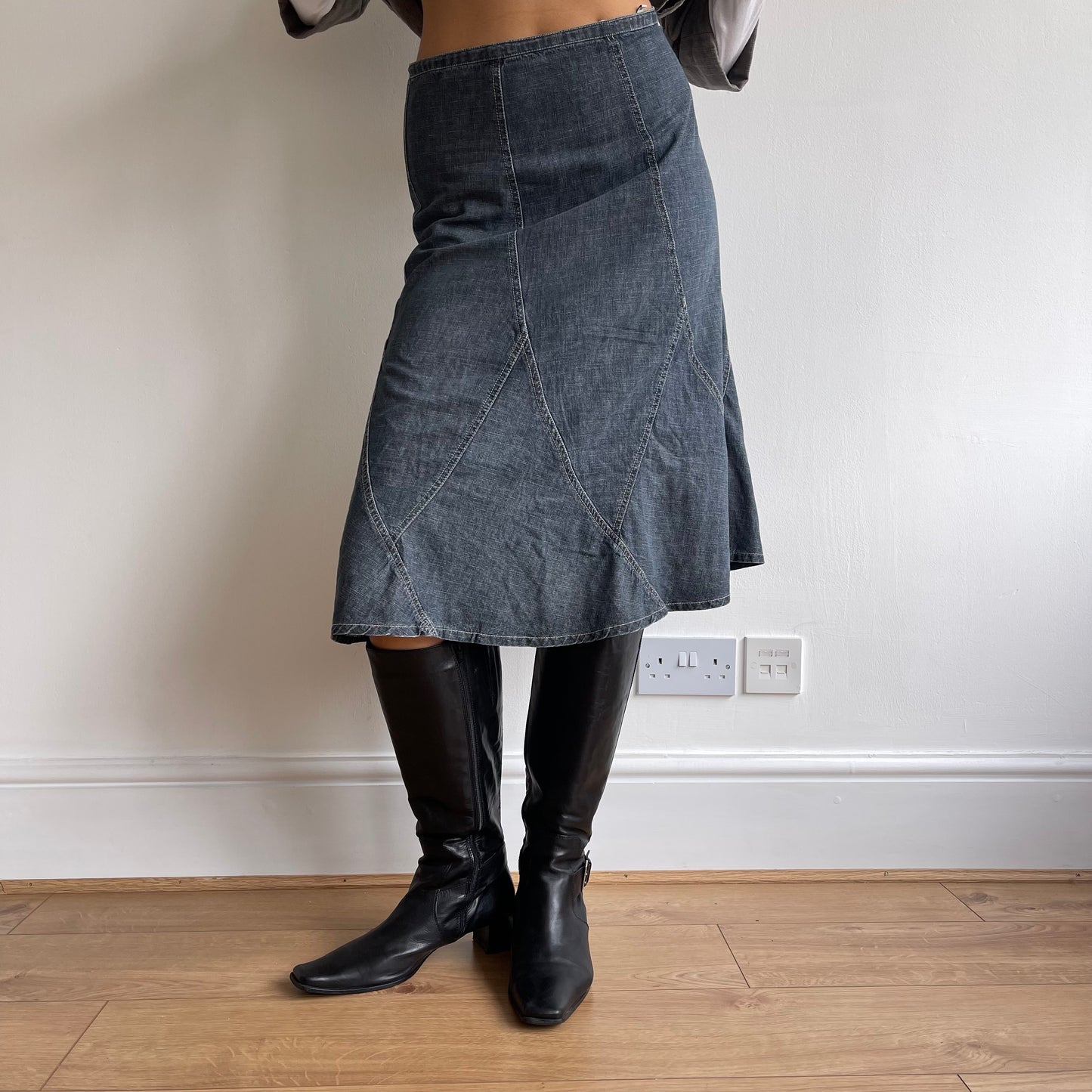 Denim midi skirt - Size S
