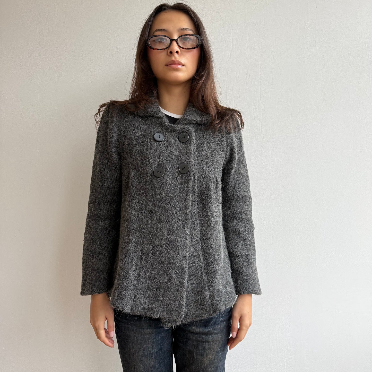 Grey peacoat knit - Size S