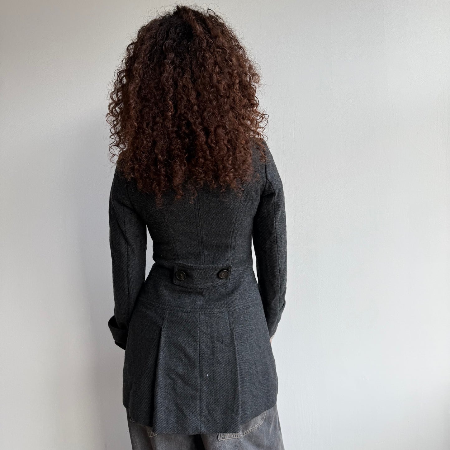 Grey peacoat dress - Size XS