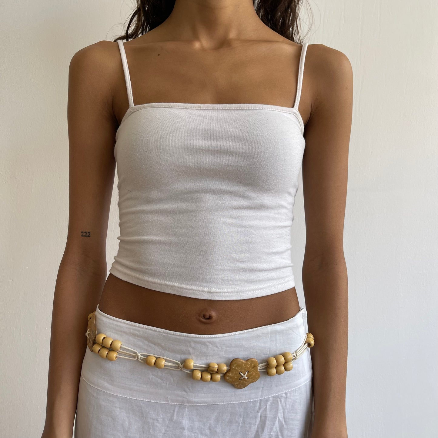 Boho beaded tie belt (4) - O/S