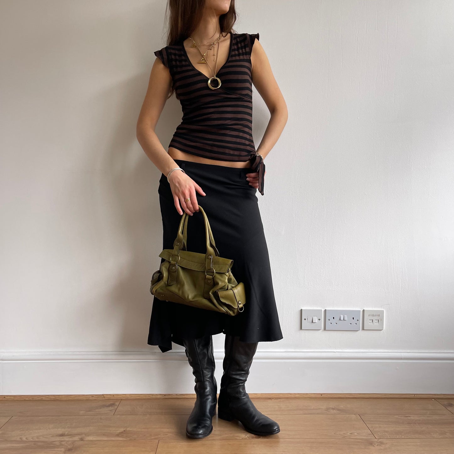 Khaki mini 90’s bag