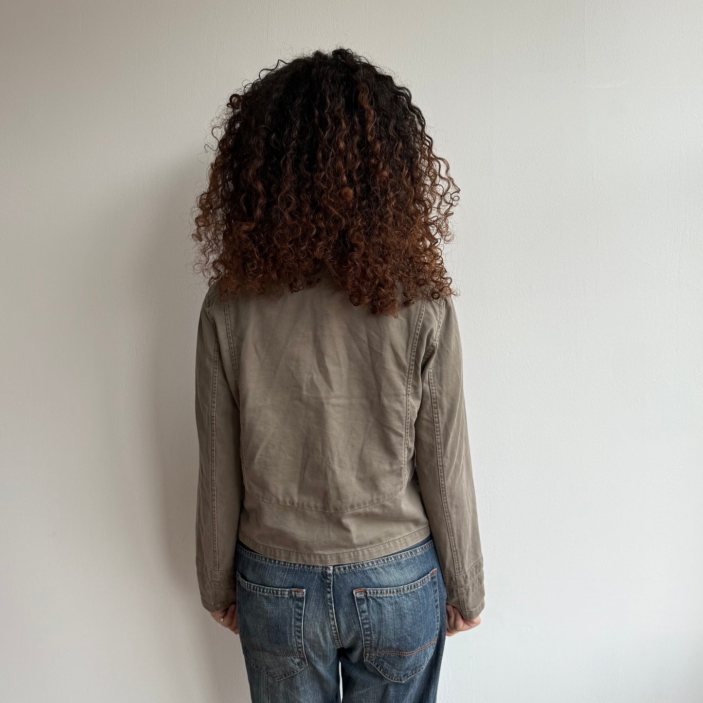 Khaki military jacket - Size S