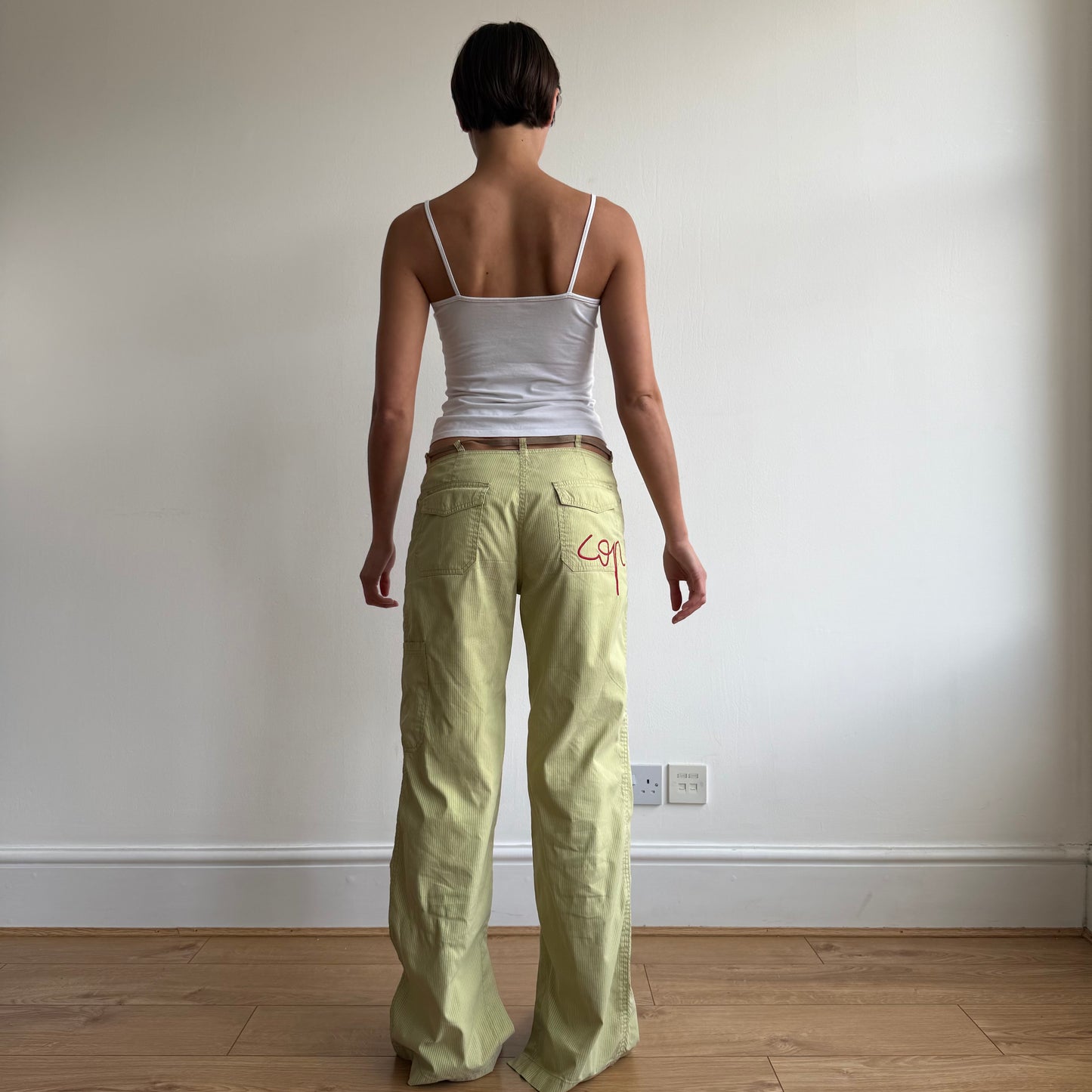 Cop Copine green stripe trousers - Size M