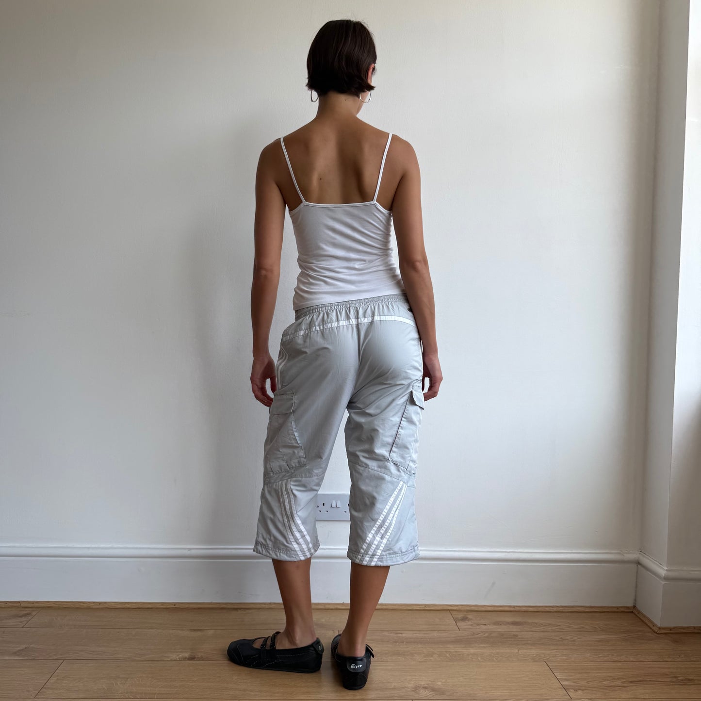 Light grey Adidas capris - Size S