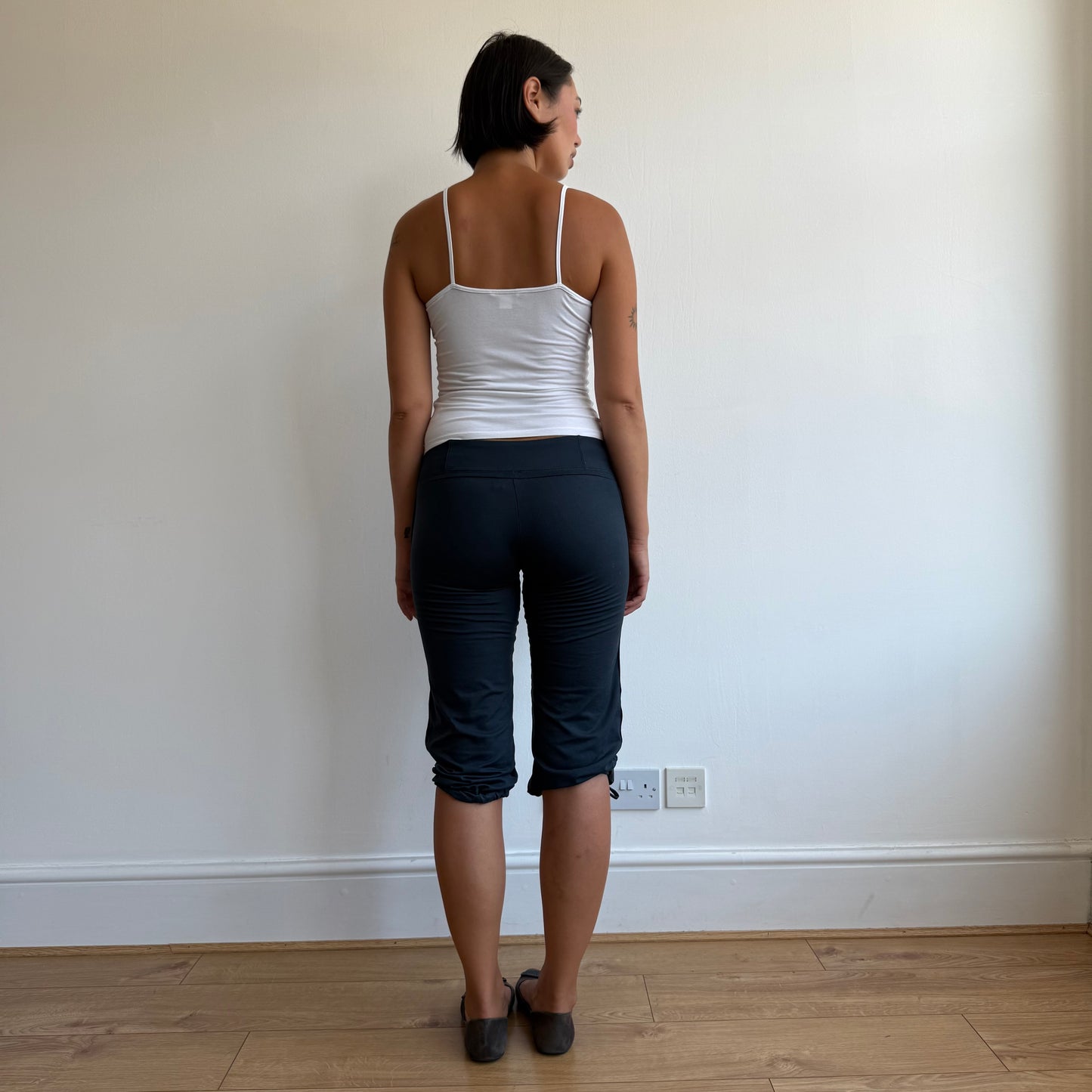 Adidas navy bubble capris - Size S
