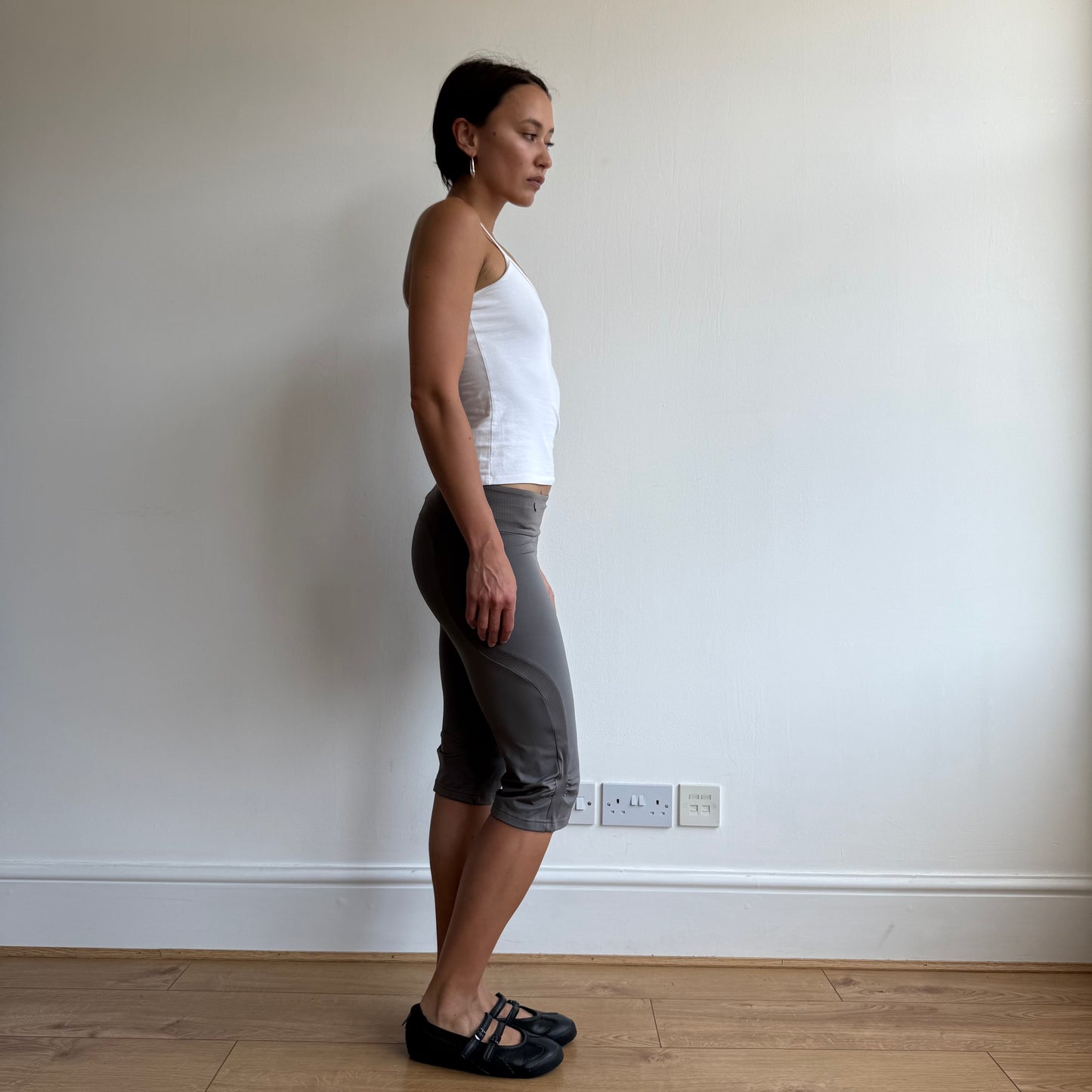 Taupe Adidas capris - Size XS
