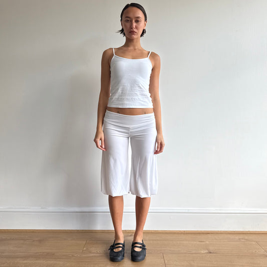 White harem bubble capris - Size M
