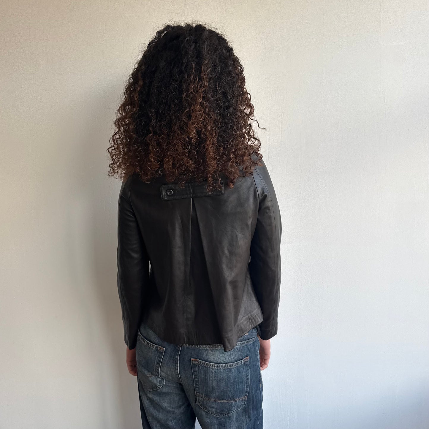 Chloé leather peacoat - Size XS