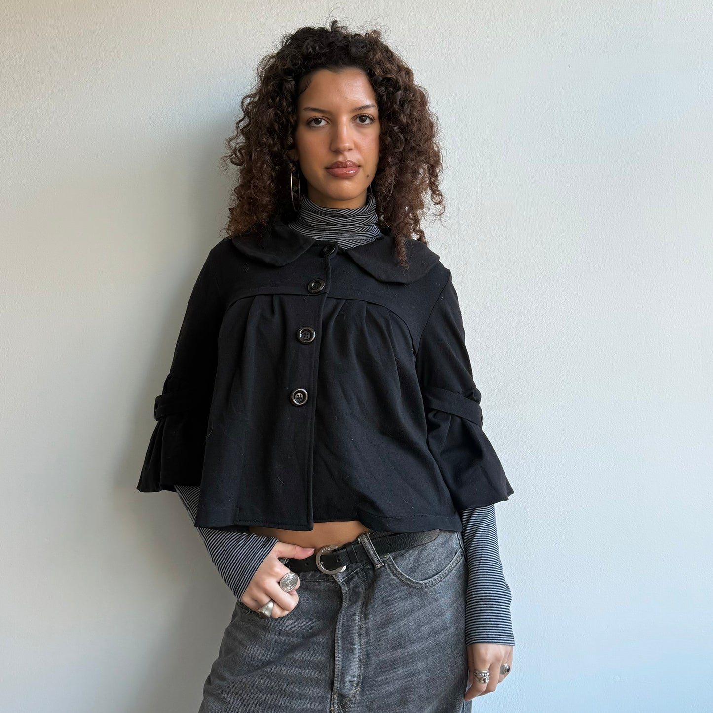 Black swing jacket - Size S