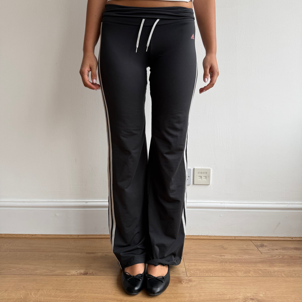 Adidas fold waist yoga pants - Size S