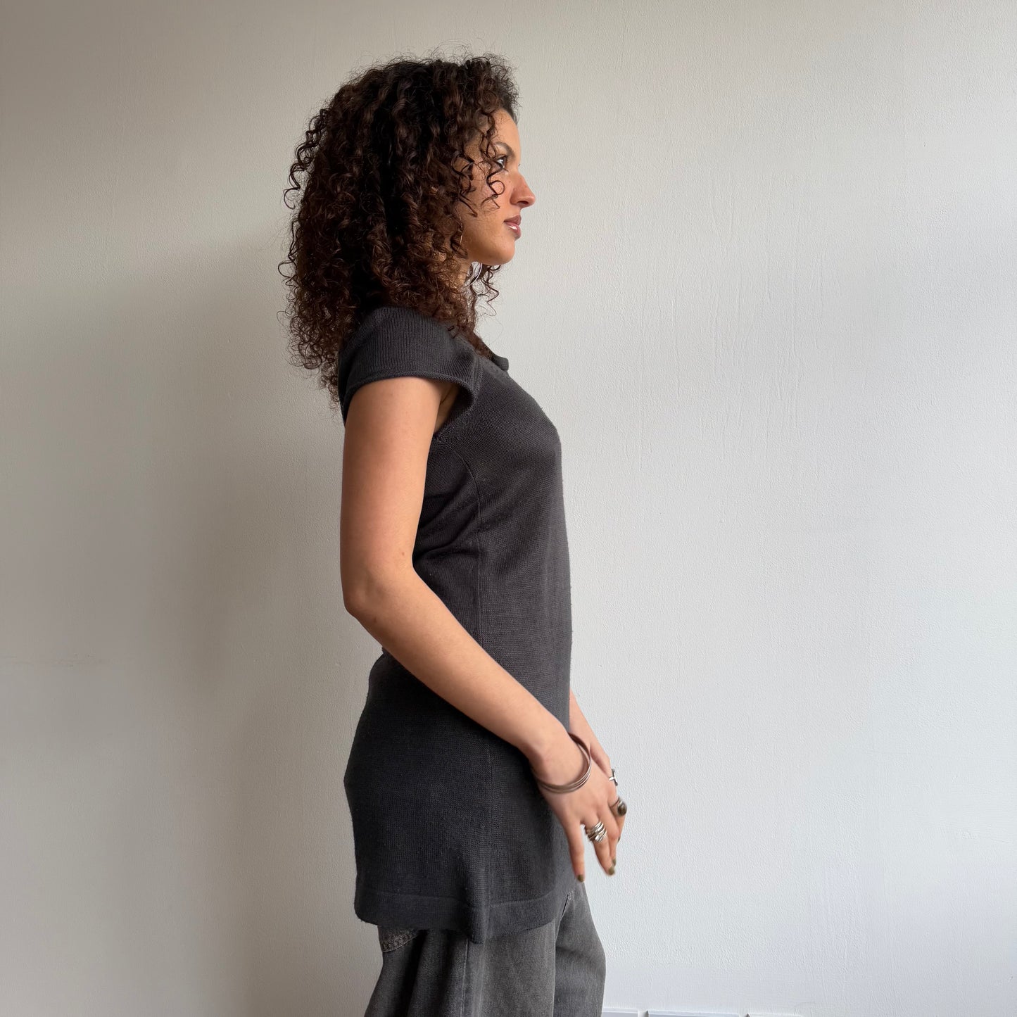 Grey knit dress - Size S