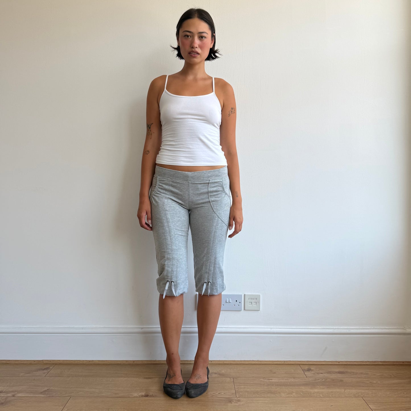 Grey Adidas bubble capris - Size M