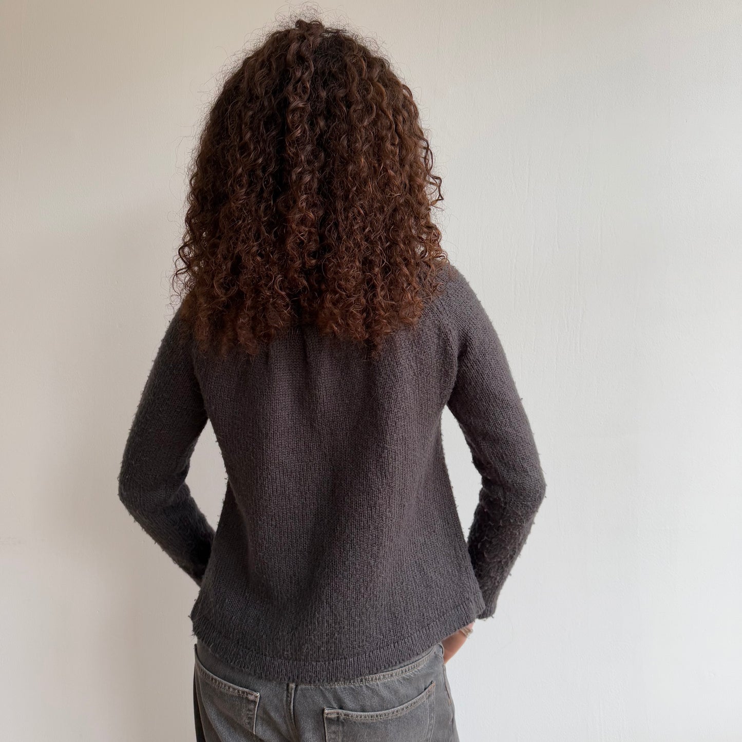 Brown knit Cardi - Size S