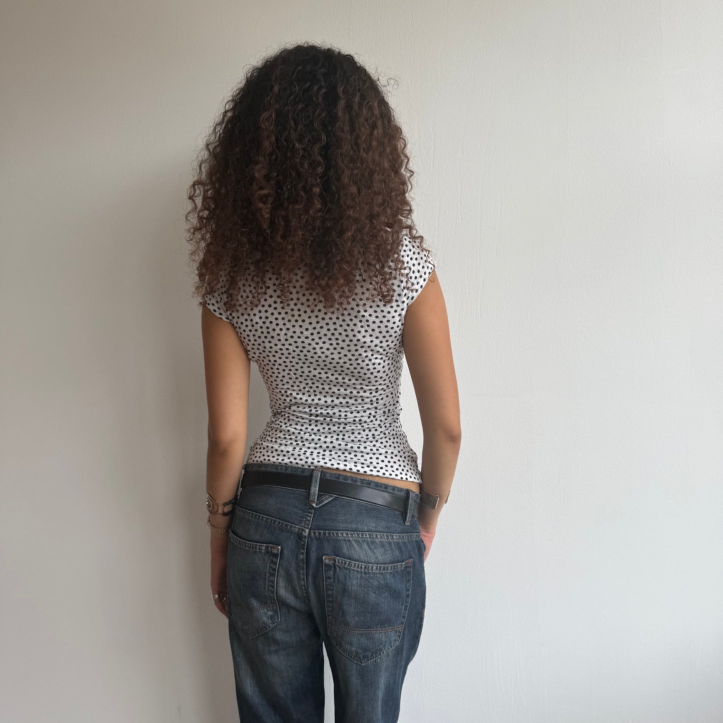 Miss Sixty polka dot polo - Size S