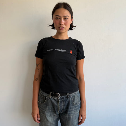 Cop Copine black baby tee - Size S/M