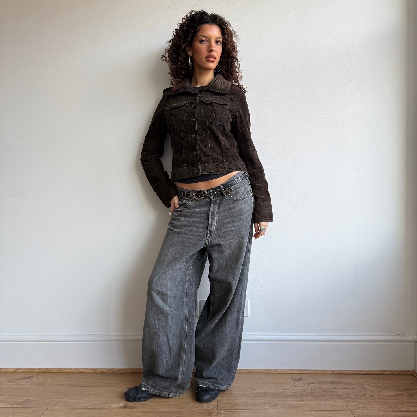 Brown corduroy jacket - Size S