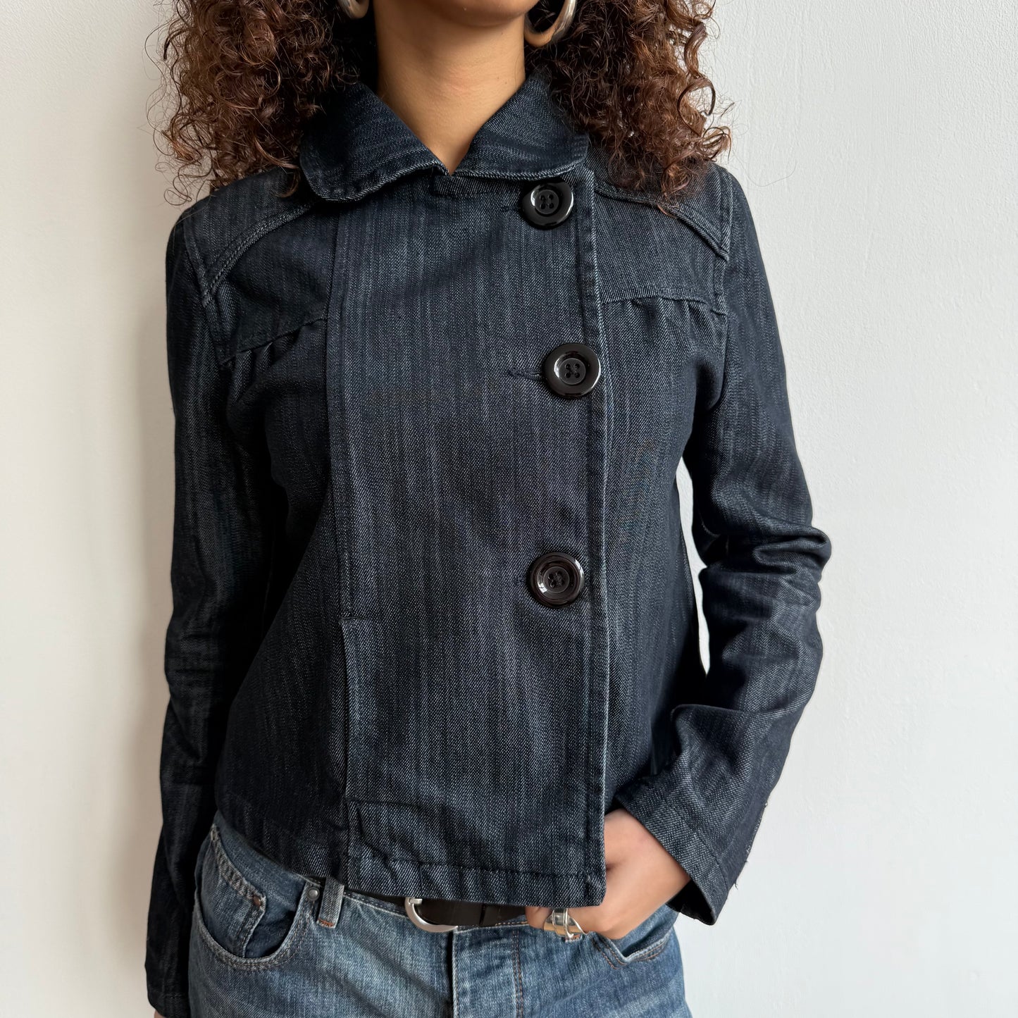 Denim peacoat - Size M