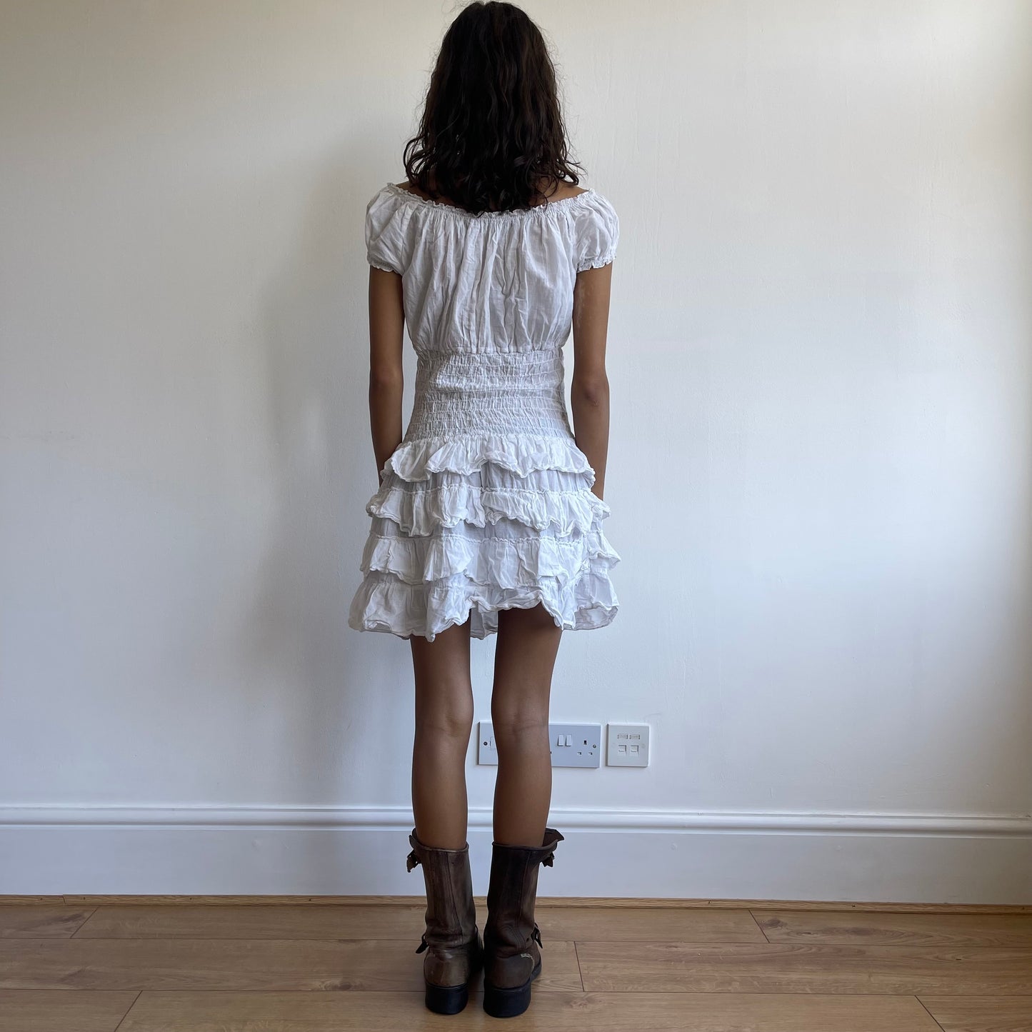 White corset dress - Size O/S