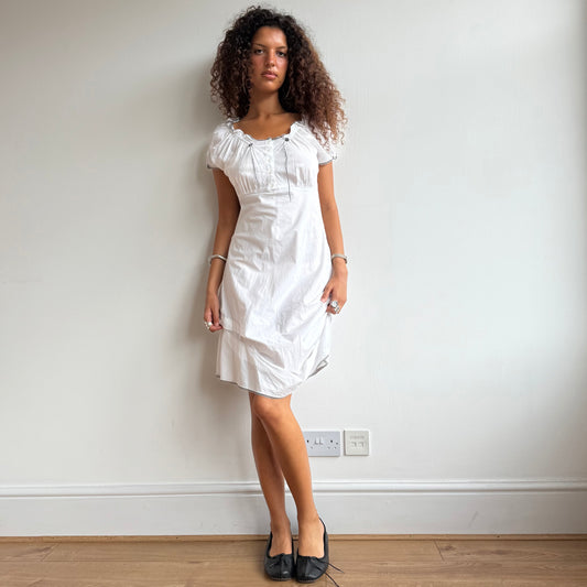 Cop Copine white milkmaid dress - Size M