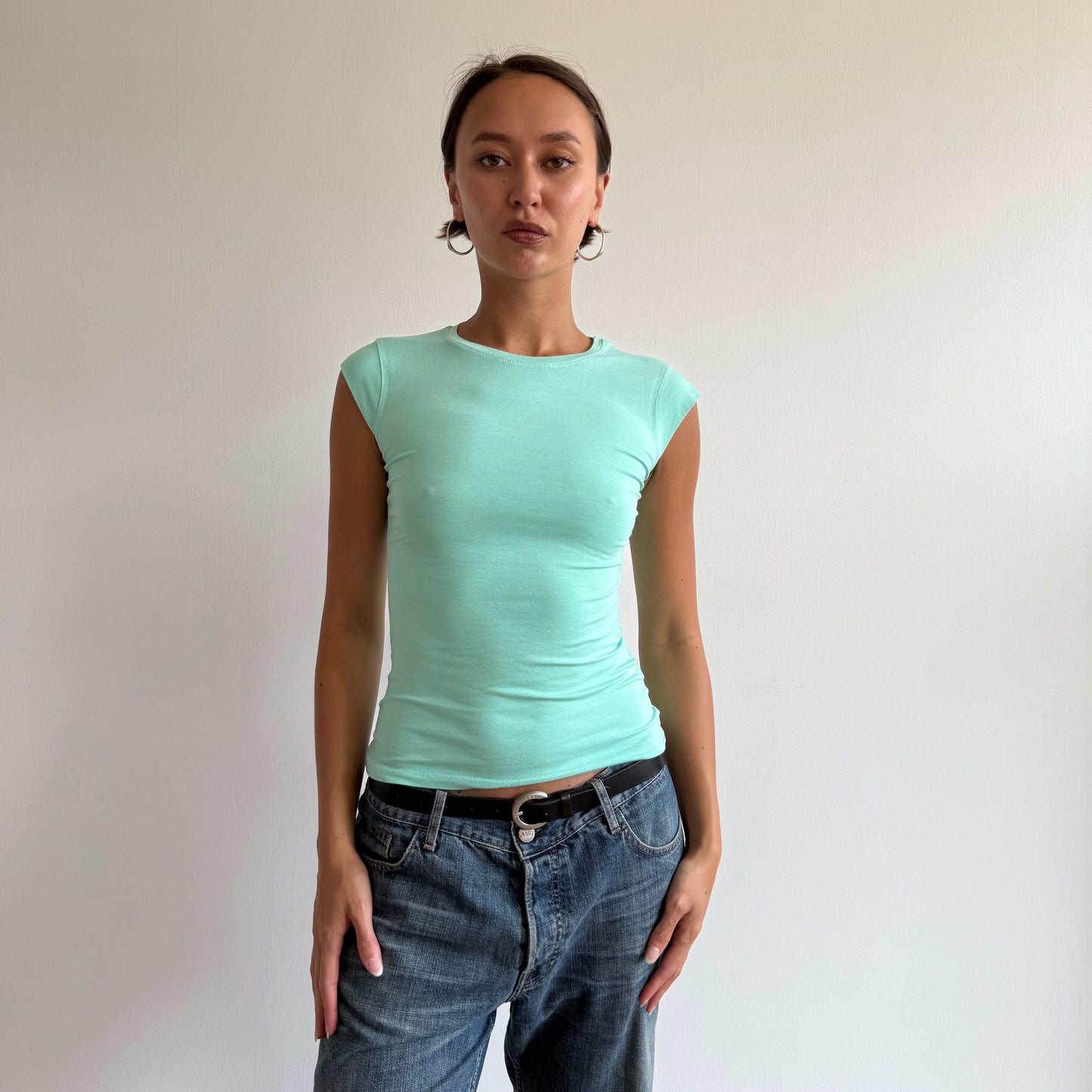 Mint baby tee - Size S