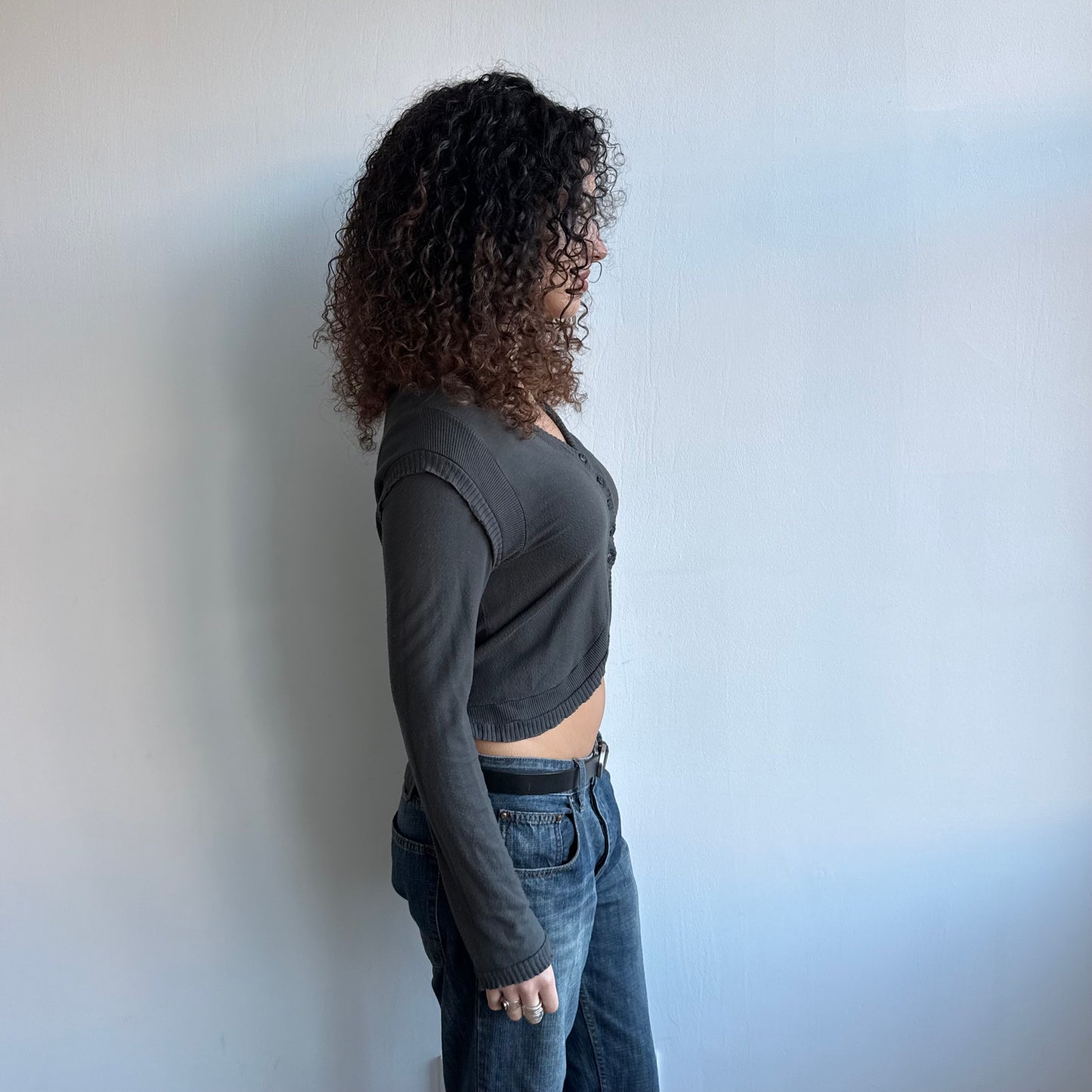 Cop Copine grey cardi - Size M