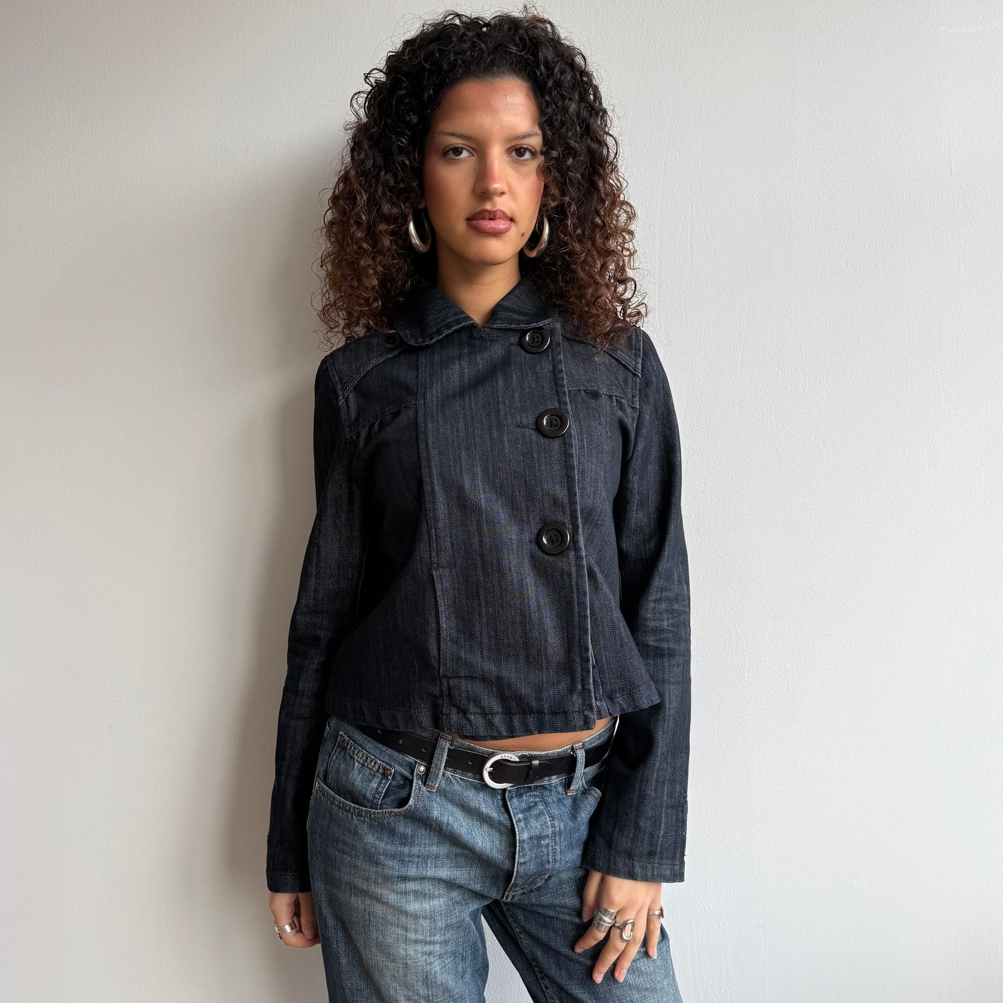 Denim peacoat - Size M