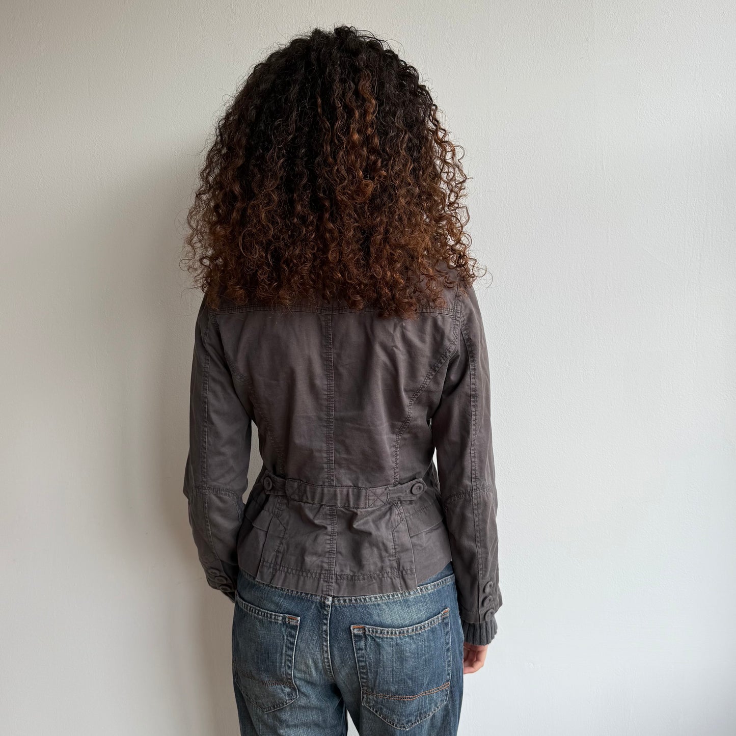 Charcoal grey cargo jacket - Size M