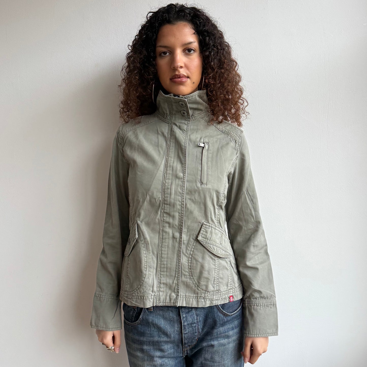 Khaki cargo jacket - Size M