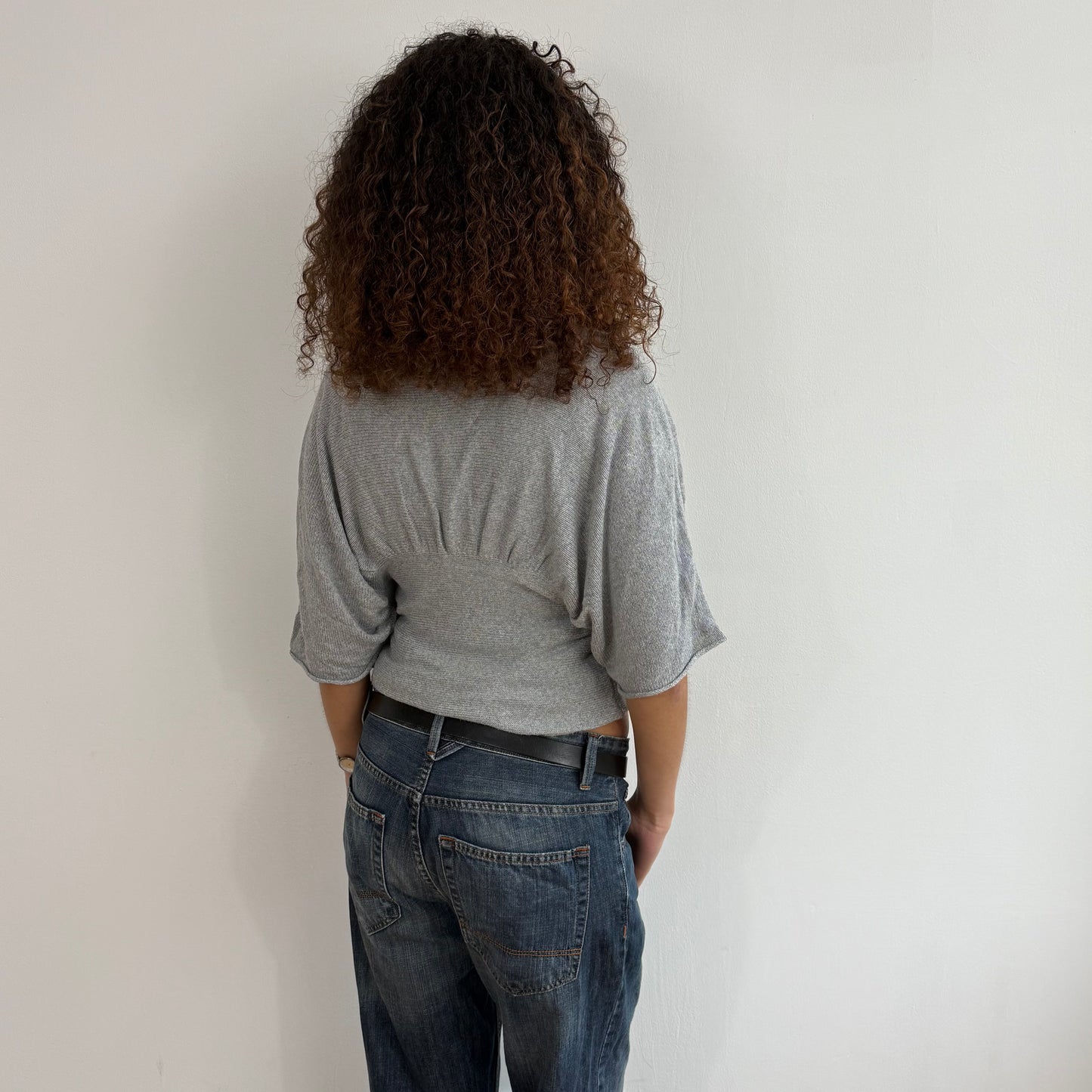 Grey batwing knit - Size S