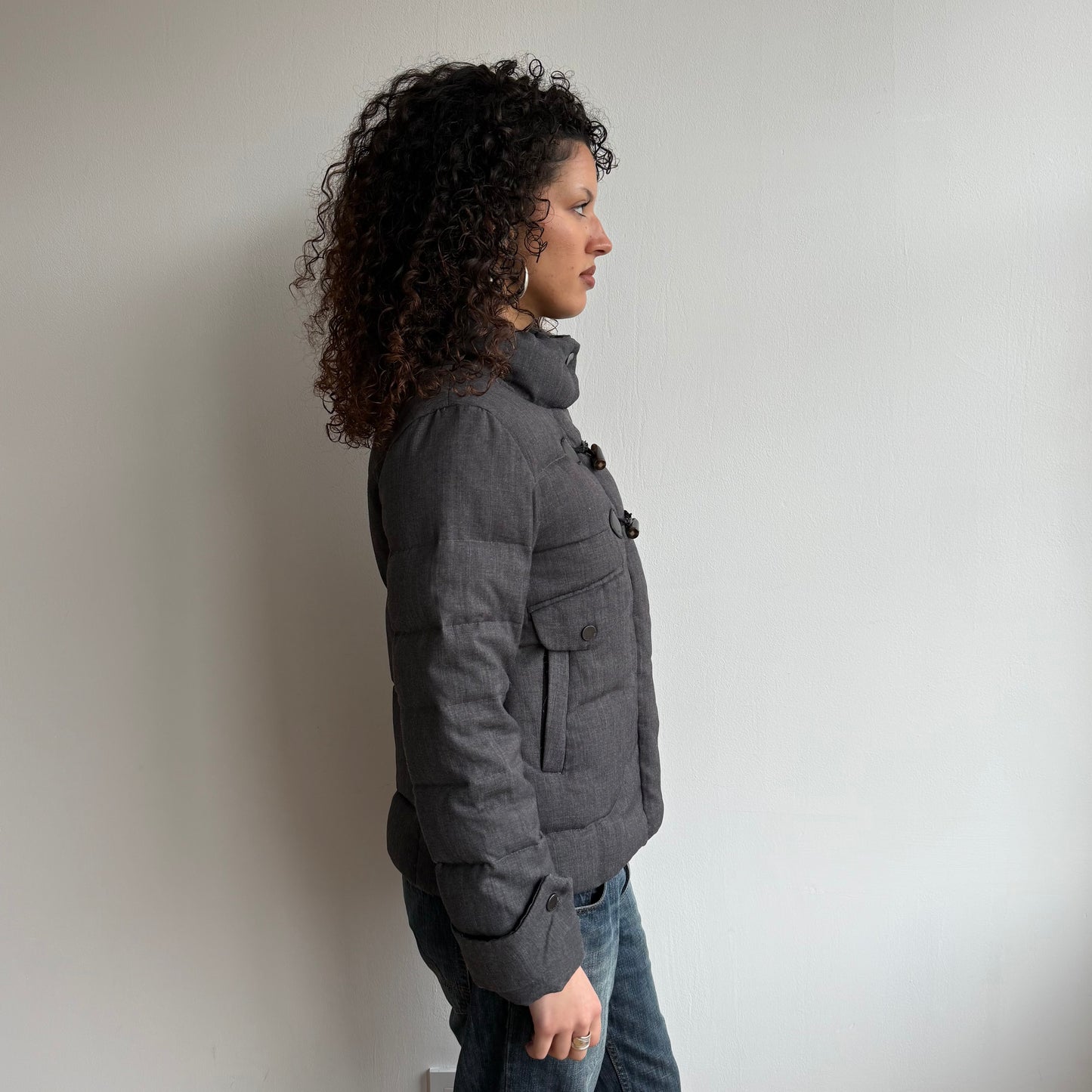 Cop Copine grey toggle puffer - Size M