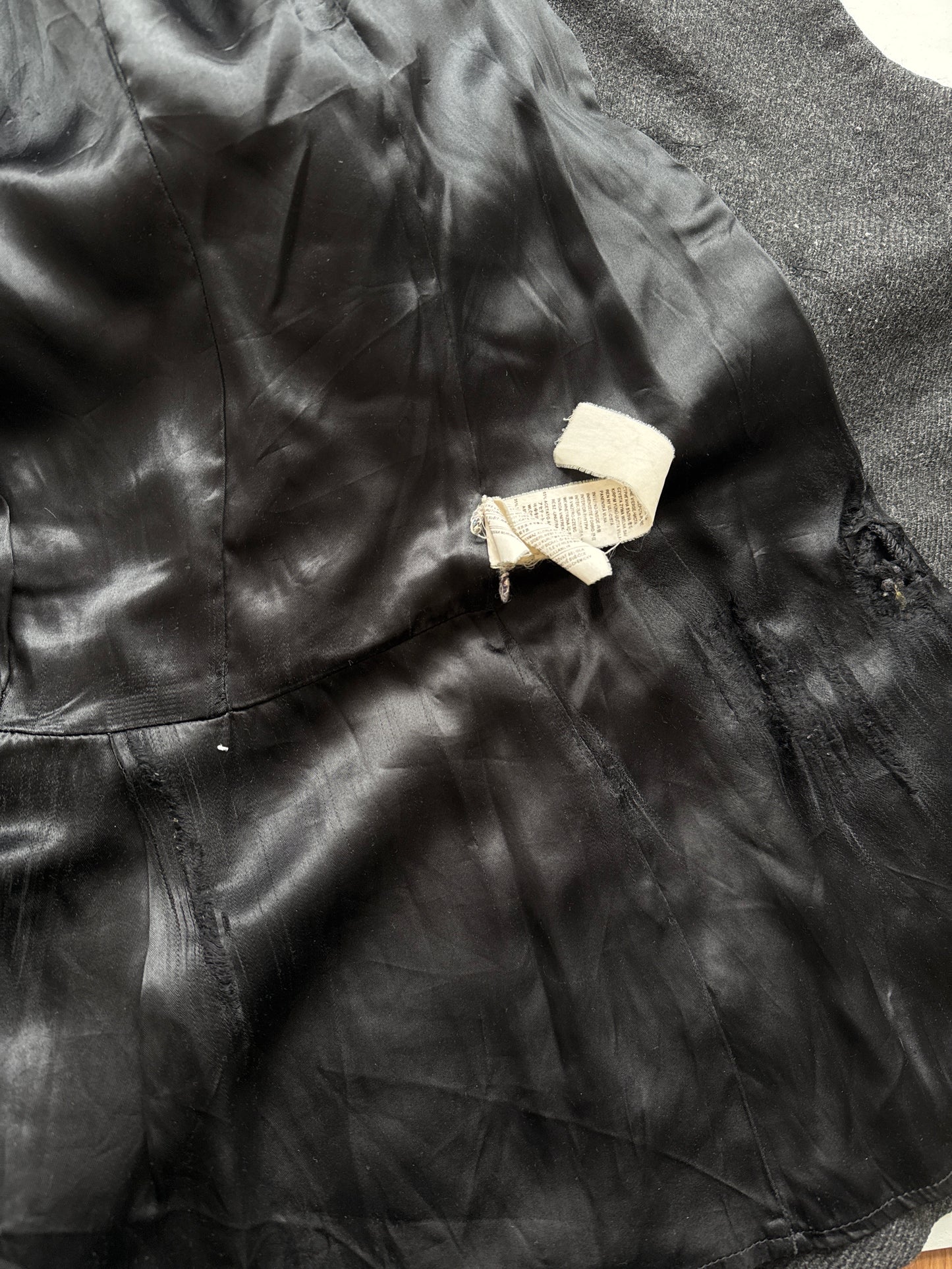 Grey peacoat dress - Size S