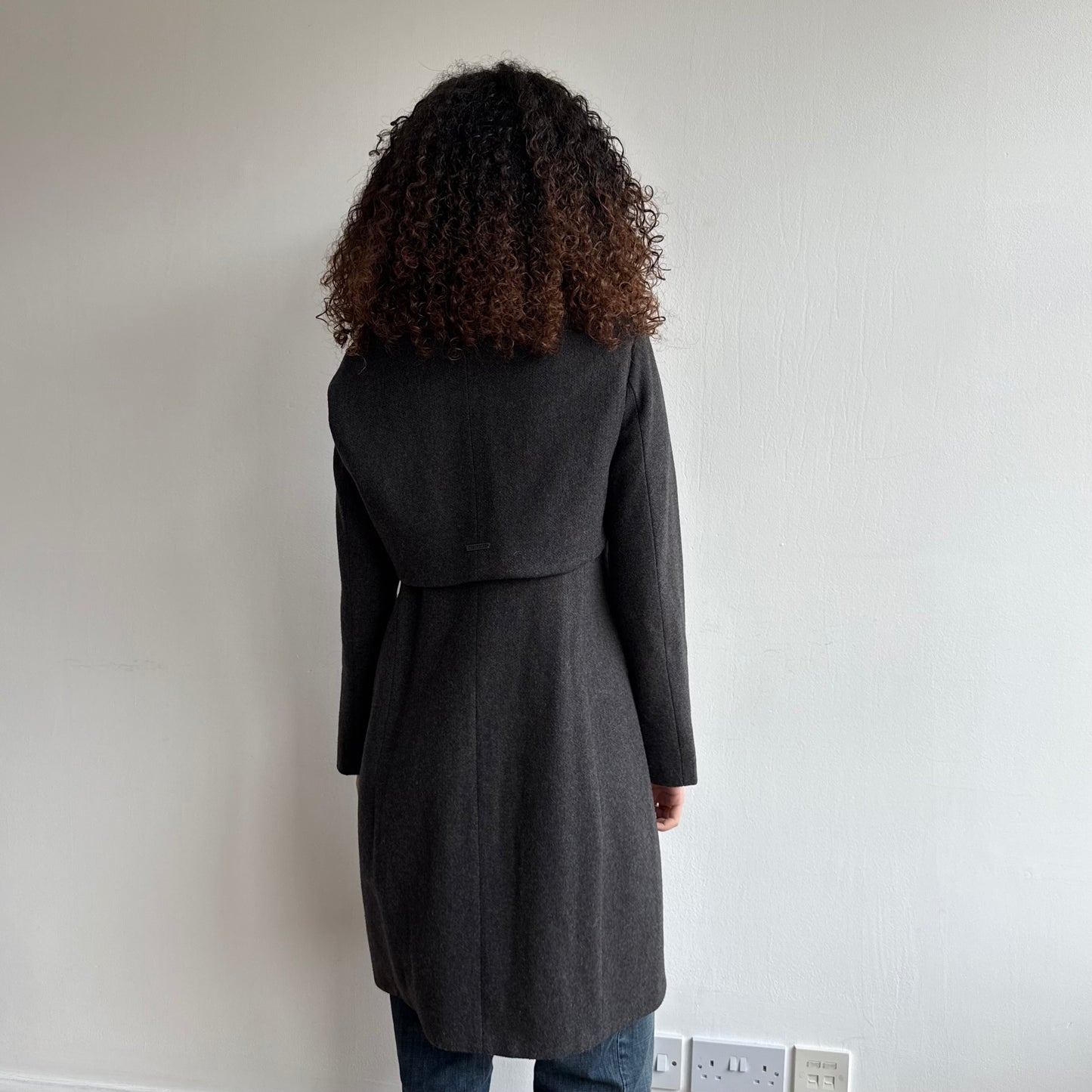 Charcoal Cop Copine bolero coat - Size M/L