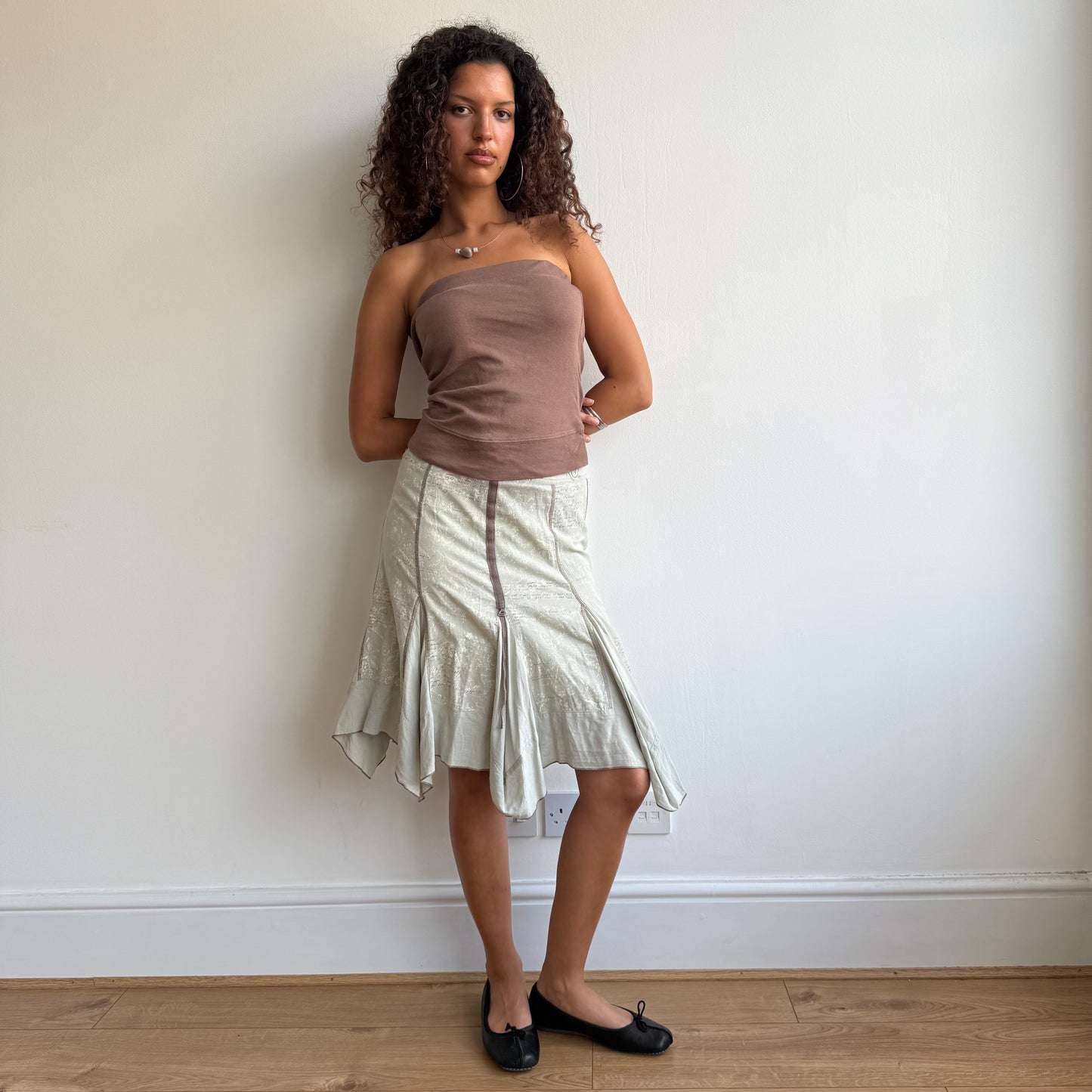 Brown bandeau top - Size S-M