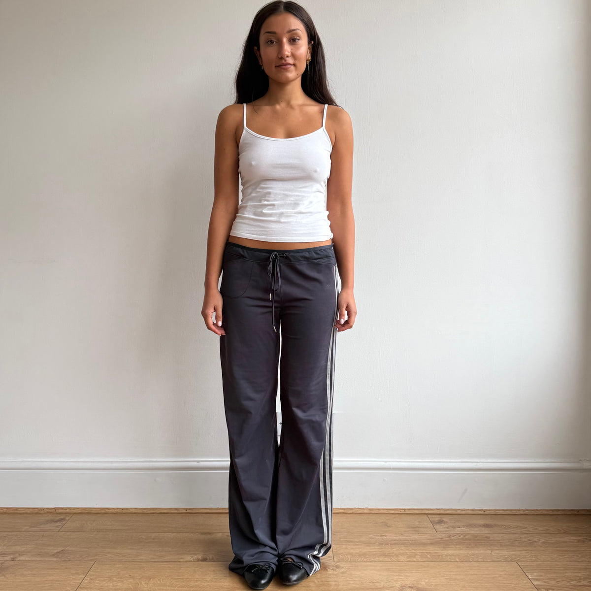 Blue Adidas wide leg yoga pants - Size L