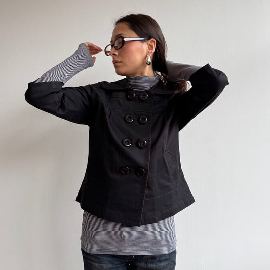 Black peacoat - Size S