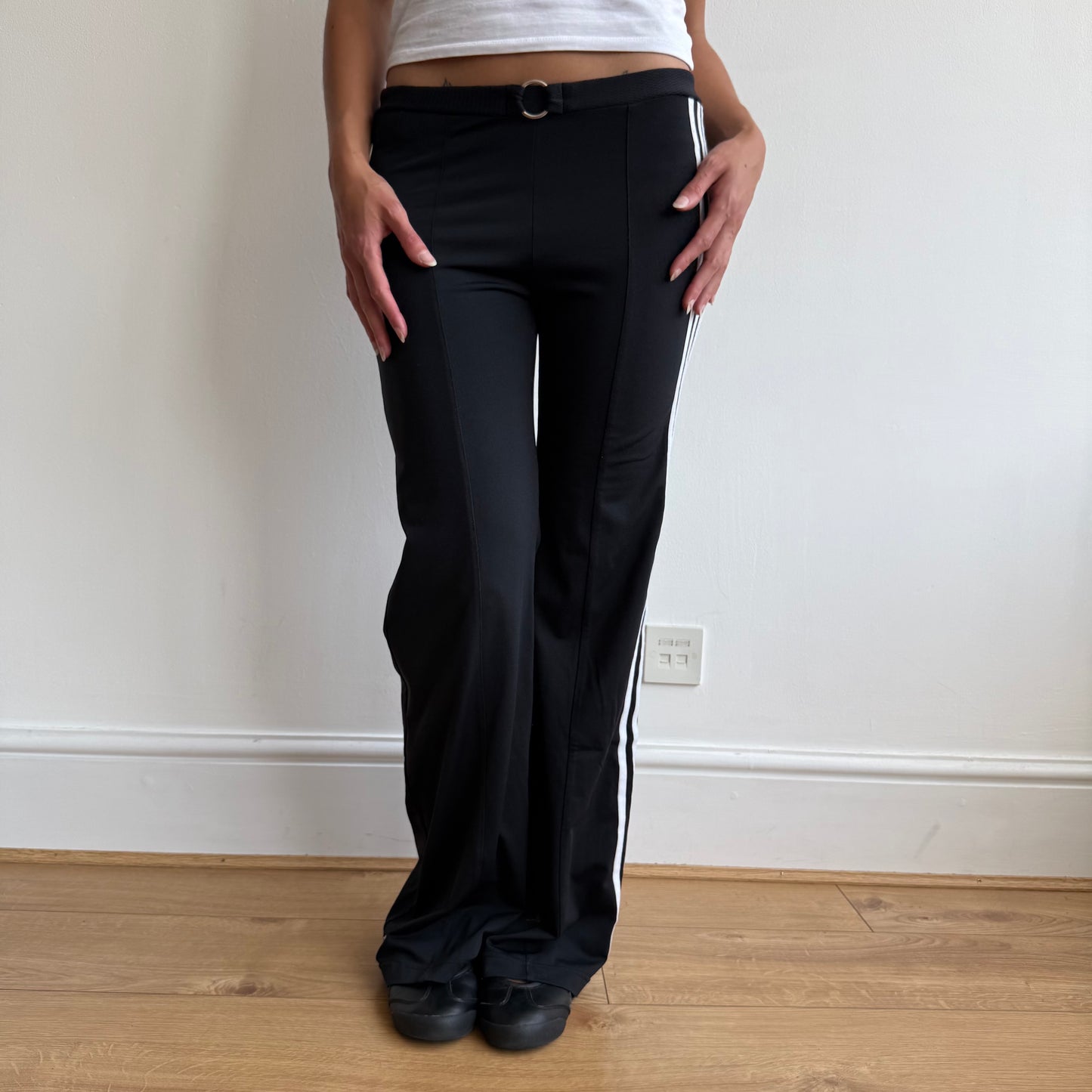 Black Adidas o-ring yoga pants - Size S