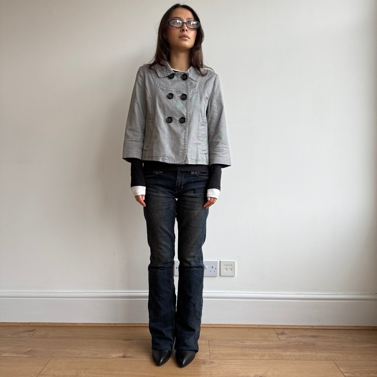 Grey swing jacket - Size S