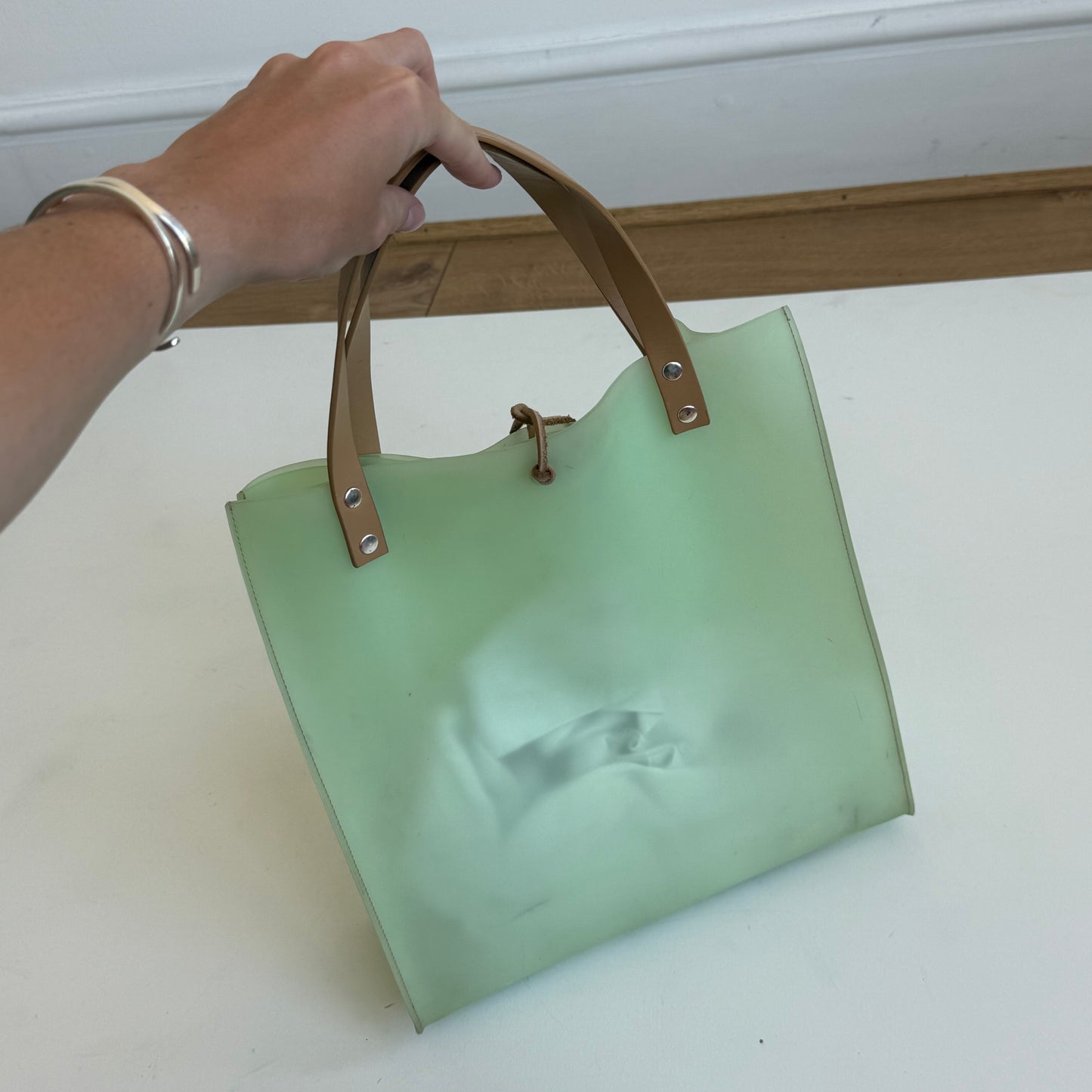 Mint jelly tote bag - One Size