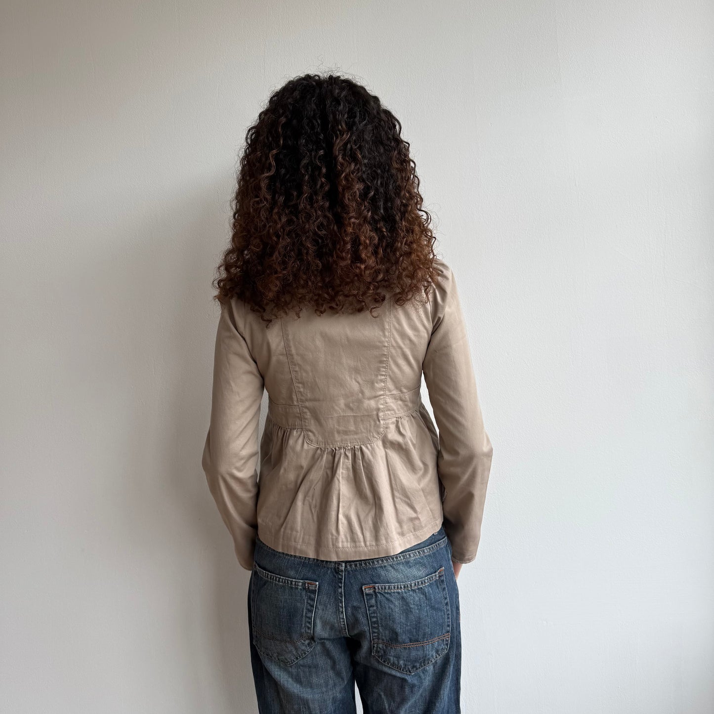Beige peacoat - Size S