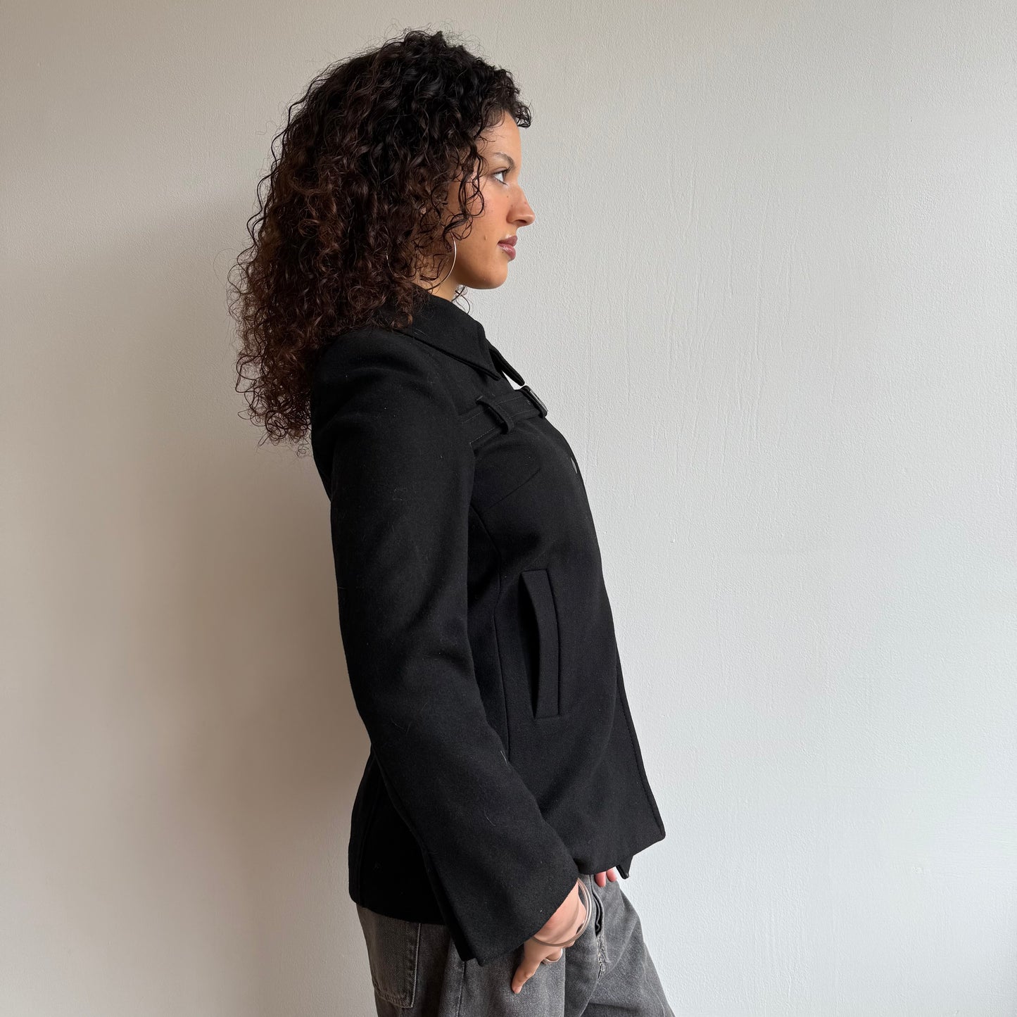 Cop Copine buckle peacoat - Size S