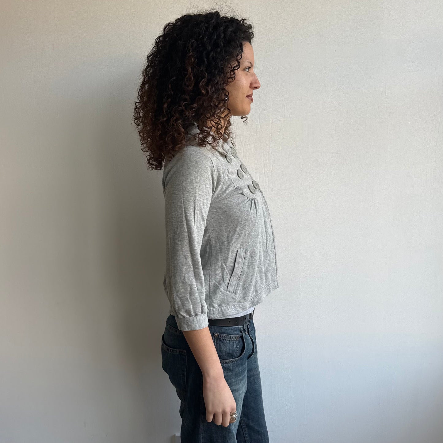 Grey peacoat jumper - Size S