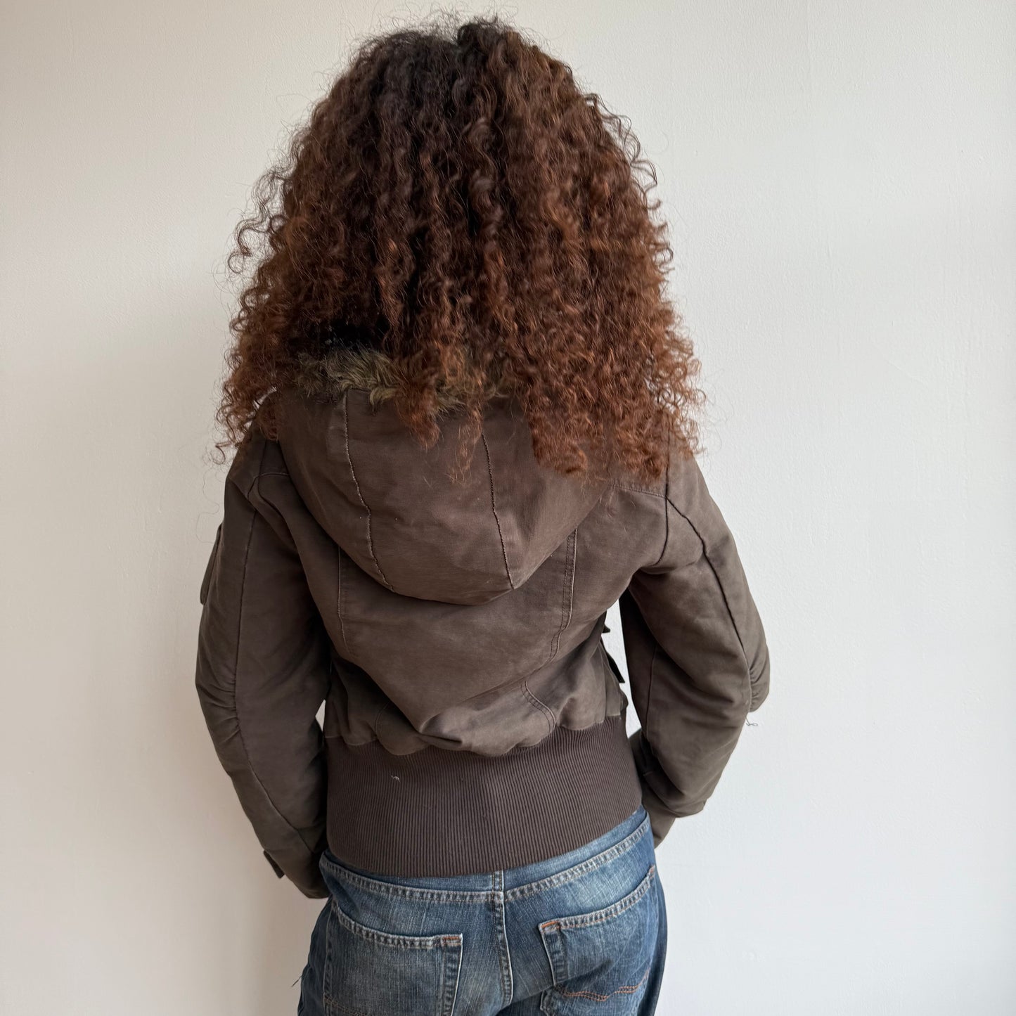 Brown bomber jacket - Size M