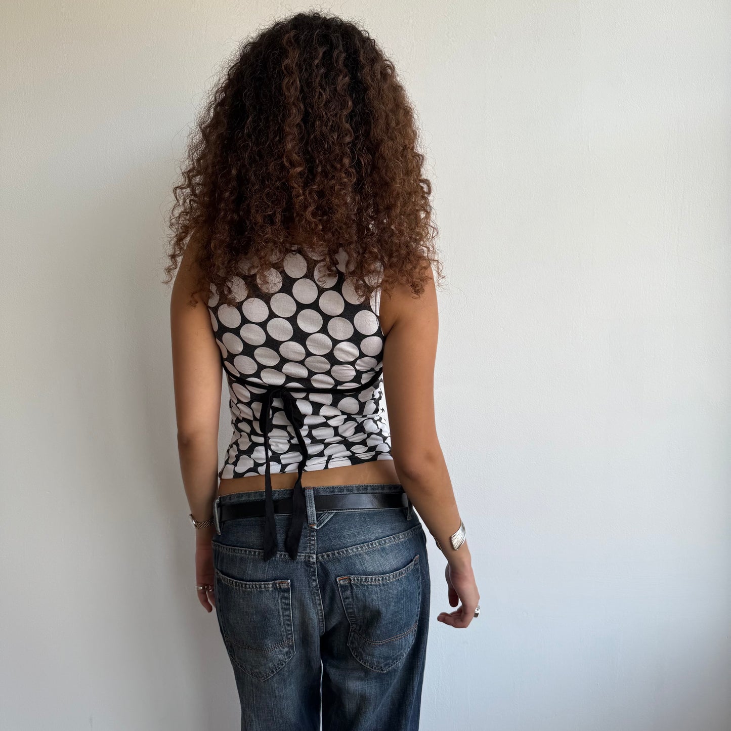 Large polka dot top - Size XS