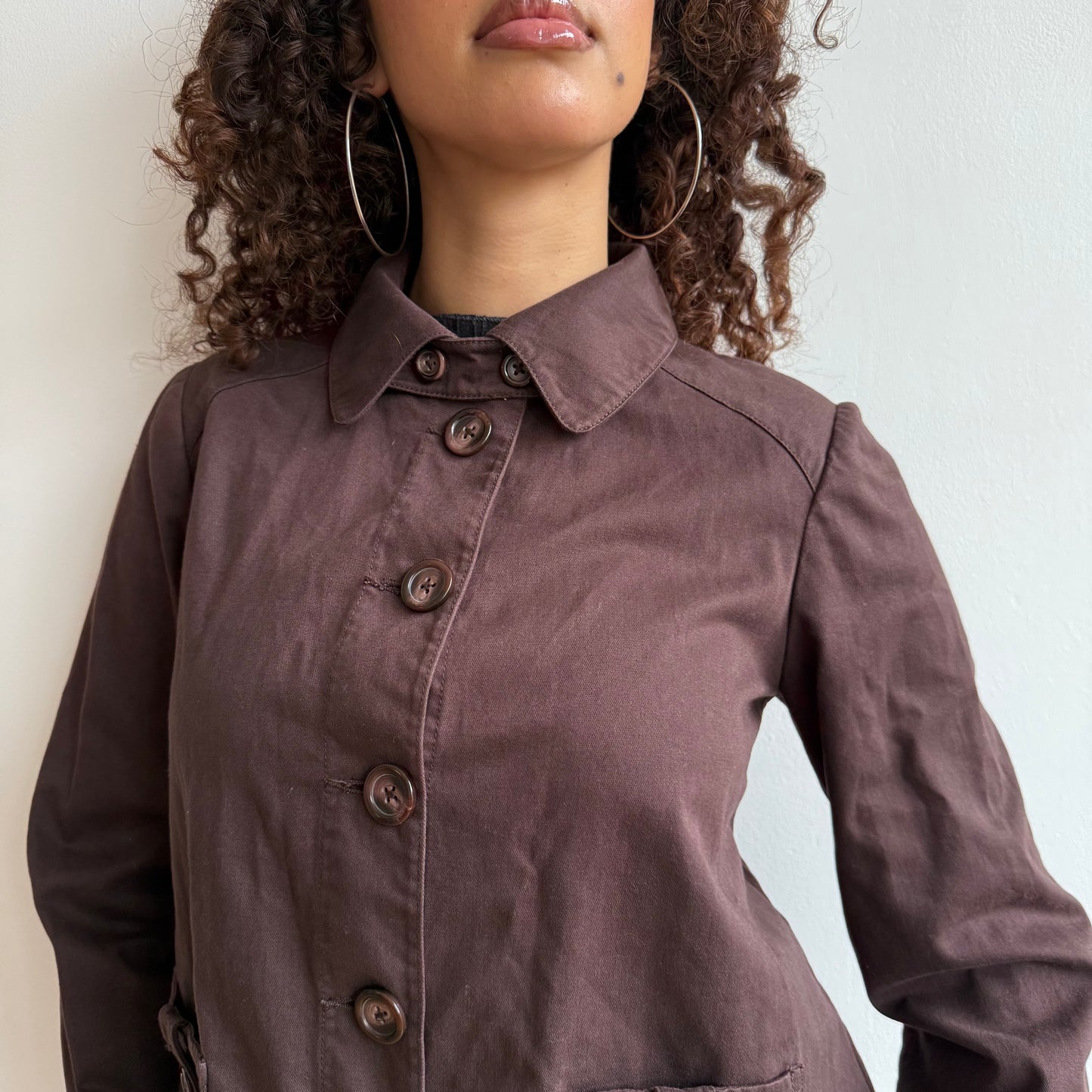 Brown trucker jacket - Size S