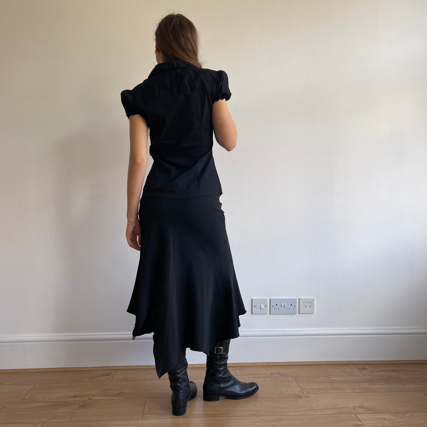 Short sleeve black shirt - Size S/M