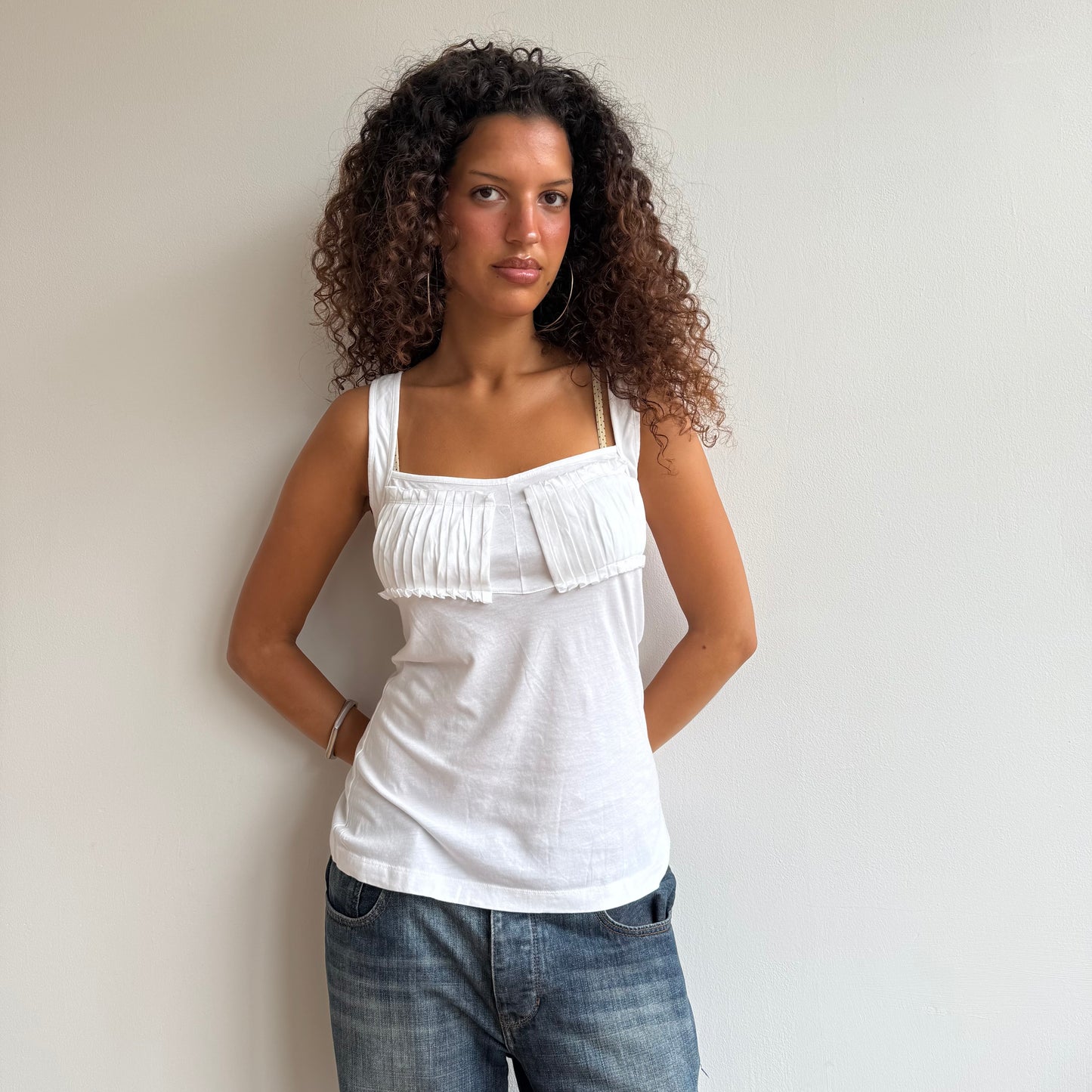 White Cop Copine cami top - Size M