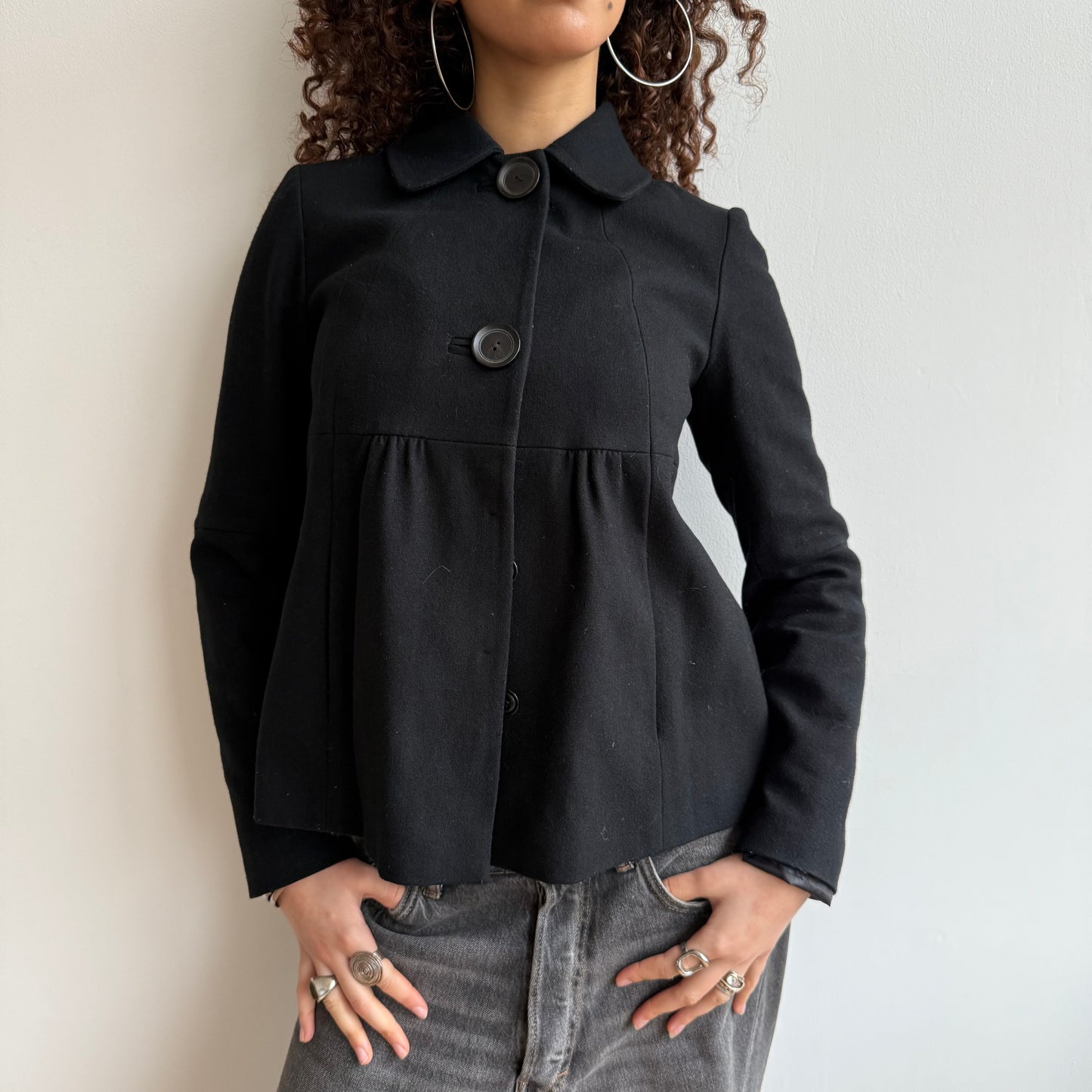 Black swing jacket - Size S